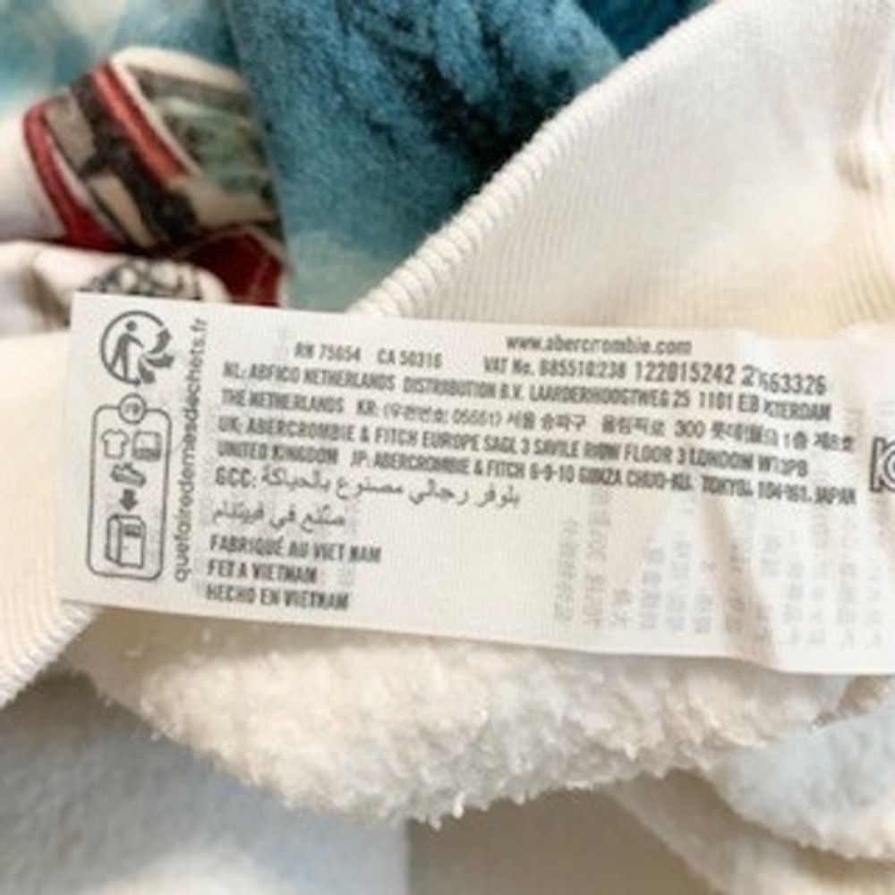 Abercrombie & Fitch 1981 Ford Bronco Graphic Sweatshirt Cream Mens Small - Picture 11 of 15
